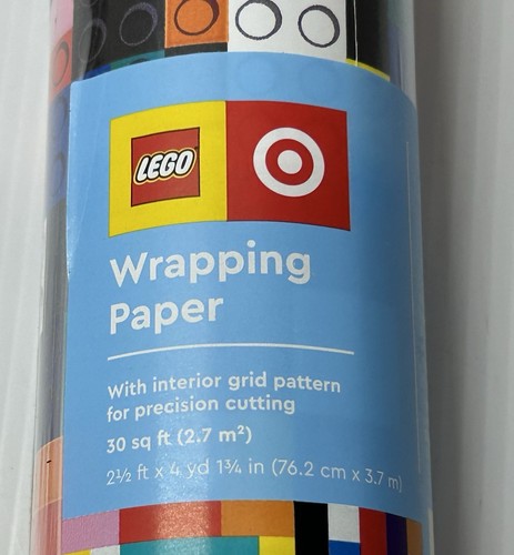 LEGO x Target Wrapping Paper Gift Wrap 30 Sq Ft New in Wrapper - Picture 2 of 4