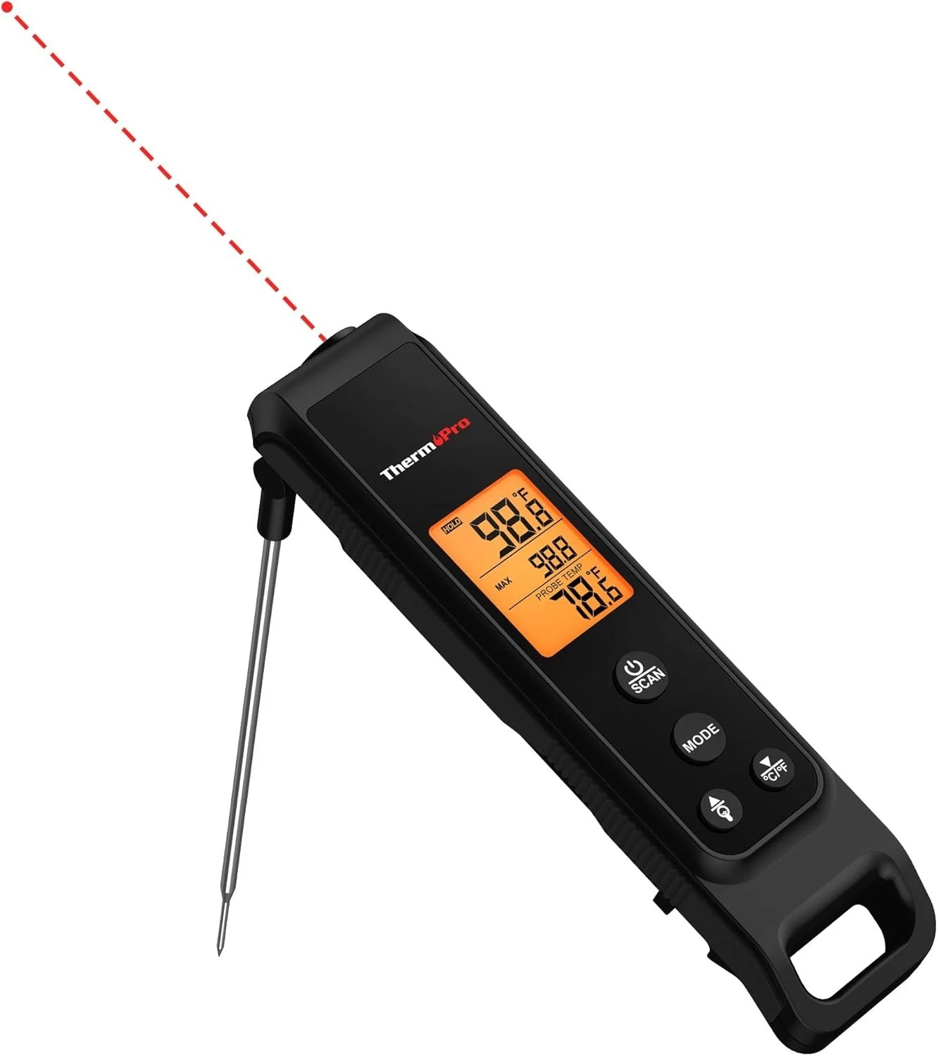 ThermoPro 2-in-1 Instant Read Thermometer Cooking Infrared Thermometer Cooking