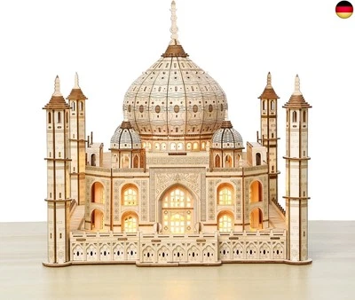 UPGLEUCH 3D Puzzle Modellbausatz Holz Schloss Erwachsene, Vintage Holzbausatz 3D Puzzle,