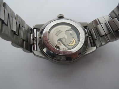 Herren Armbanduhr Trias T22337 Automatikuhr Edelstahl 40 mm sichtbares Uhrwerk