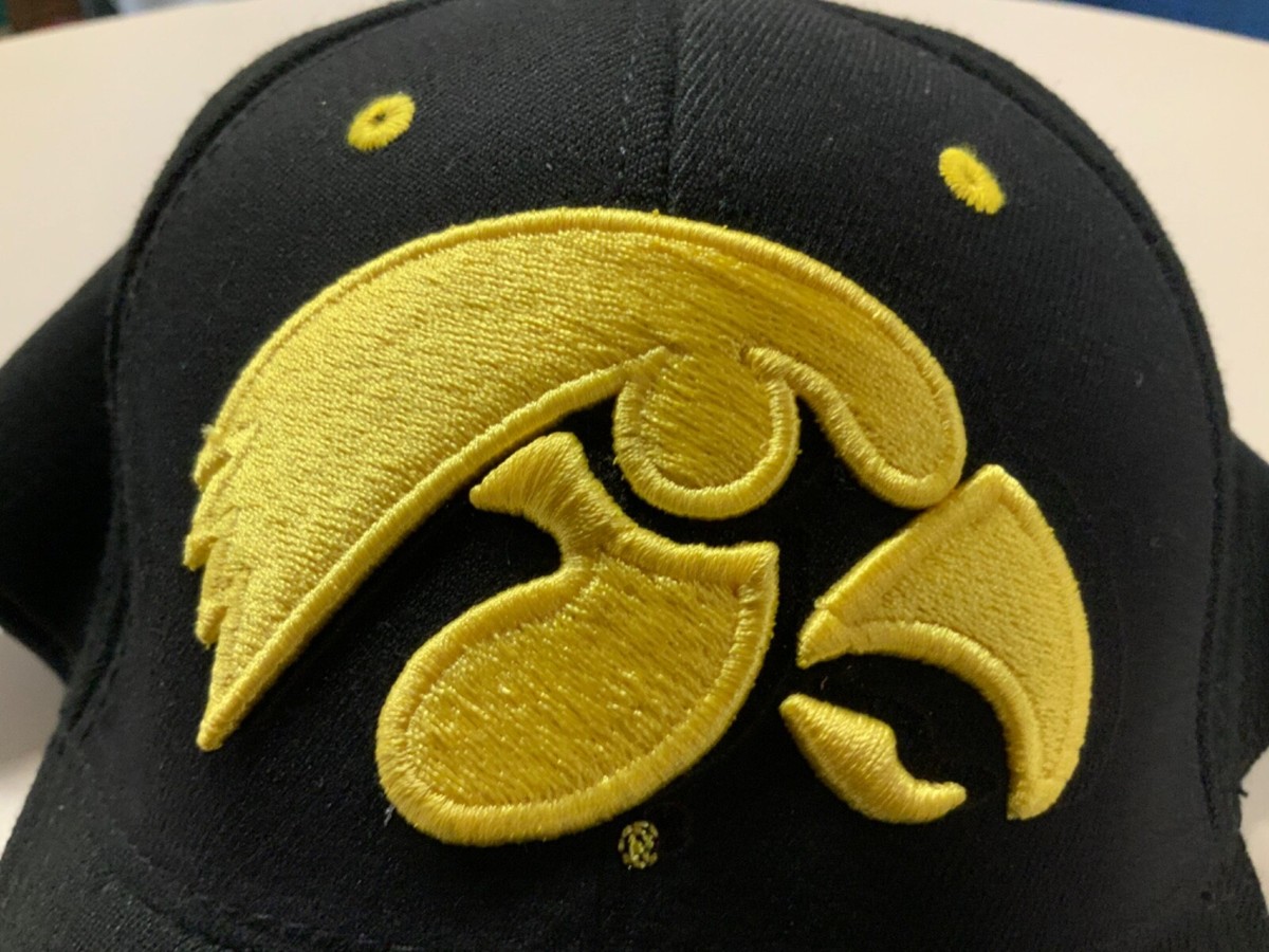 Iowa Hawkeyes Big Logo Black Yellow Hat Rare | eBay display picture 1