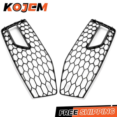 Honeycomb Front Fog Light Grille Cover For Audi A4 S-Line B8.5 RS4 2013-15 2016 - Picture 7 of 12