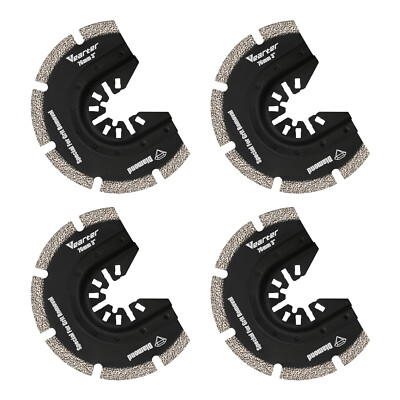 4PCS 76mm Oscillating Multi Tool Diamond Saw Blades Grout Ceramic Tile Cutter