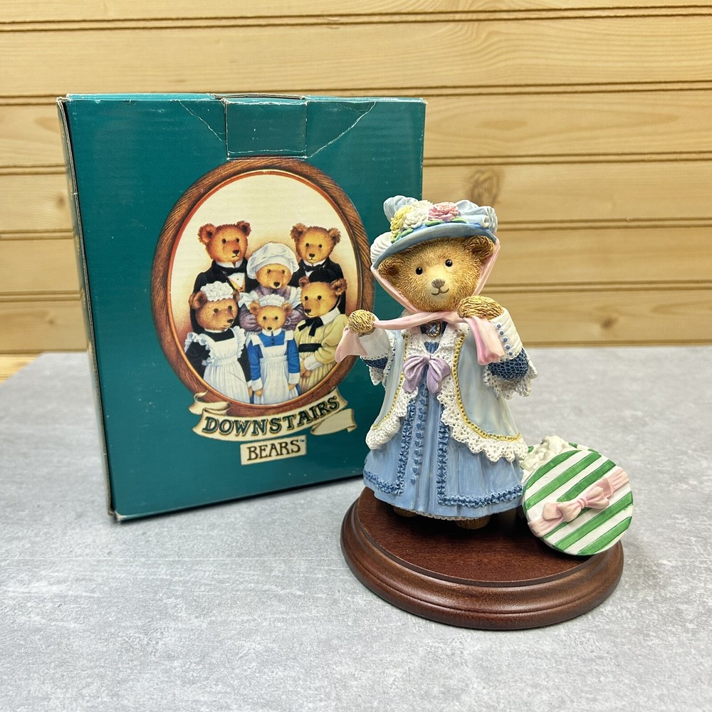 Department 56 Upstairs Downstairs Bears Henrietta Bosworth Easter Bonnet Figure