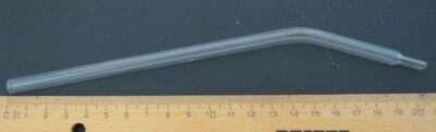 Glasröhrchen Glasrohr geknickt einseitig flach 7,5 mm  Laborglas Laborzubehör