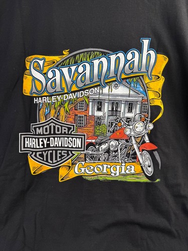 2006 Harley Davidson XXXXXL 5XL Savannah Georgia Tooled Skull T-Shirt Beefy-T - Picture 2 of 3
