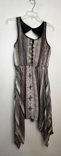 Women's Dress Paisley Striped Sleeveless Hankerch… - image 1
