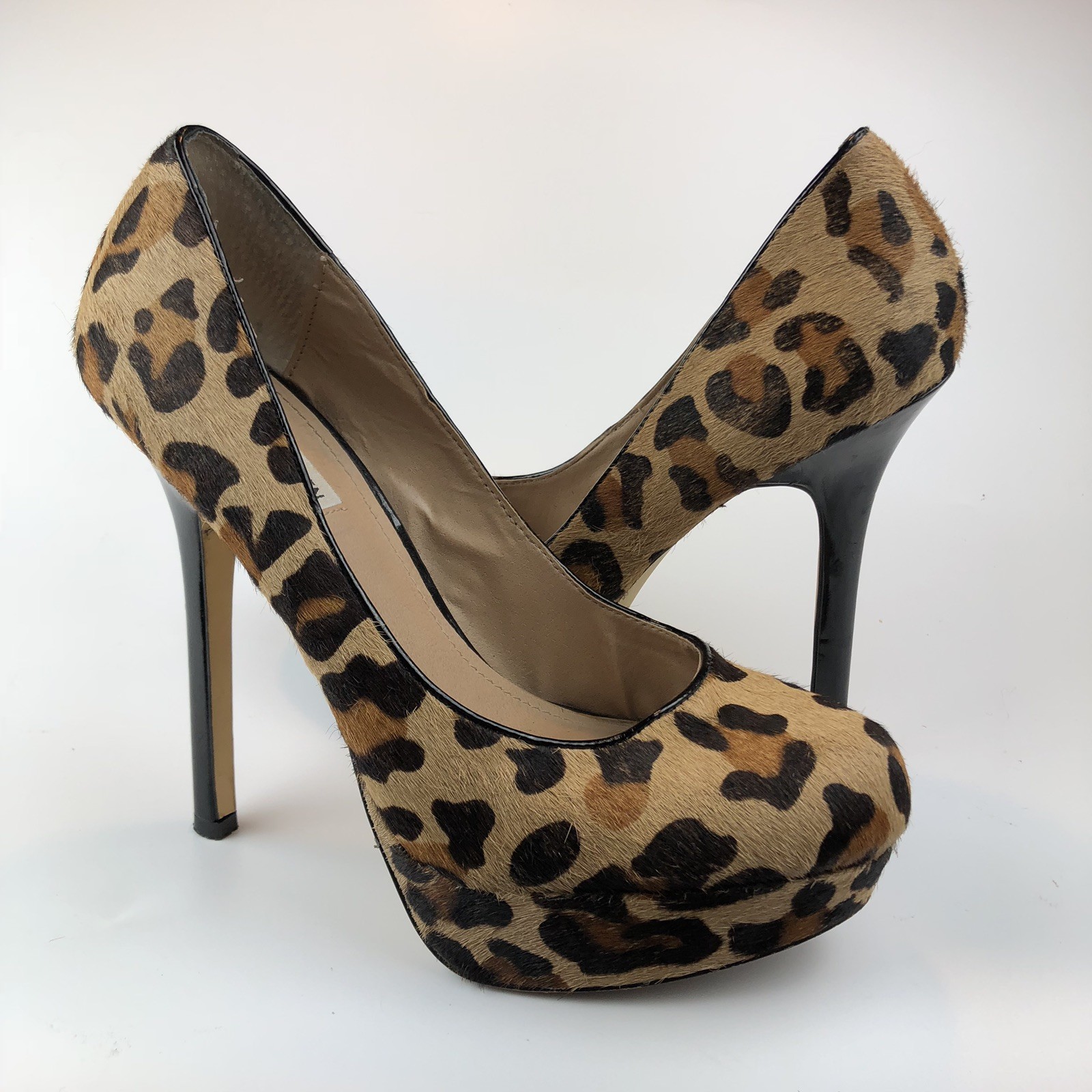 steve madden leopard high heels