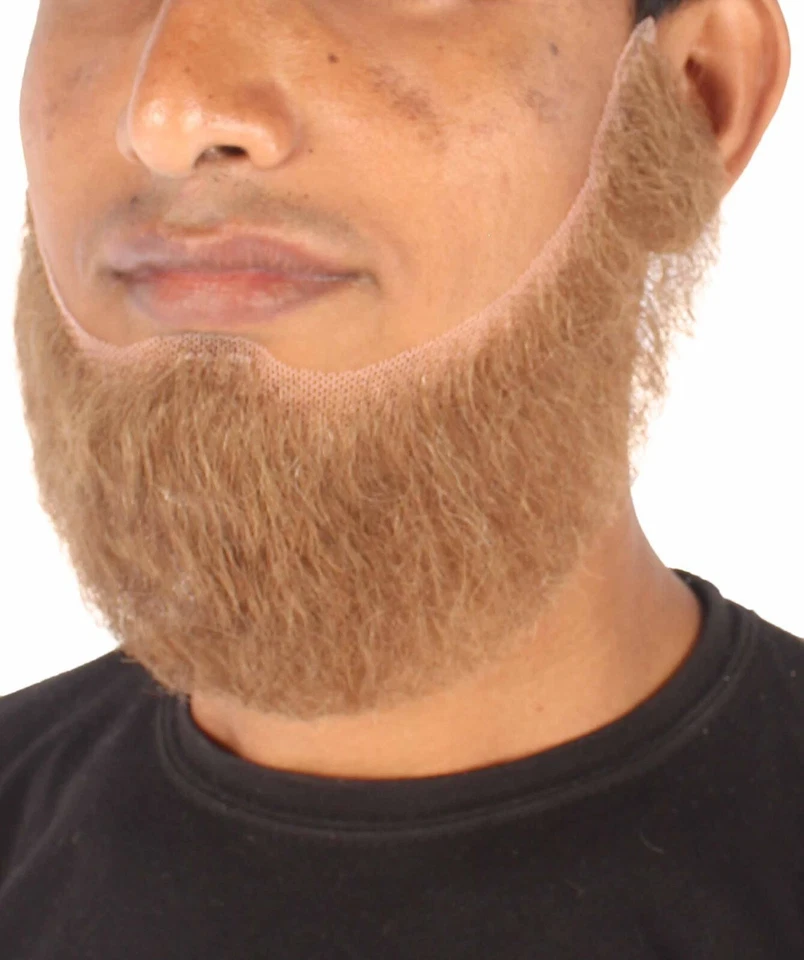 Cabello facial cosplay barba cabello humano para hombre M-1280 Foto 2 de 4