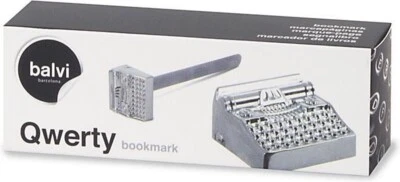 BALVI Metal Typewriter Qwerty Bookmark