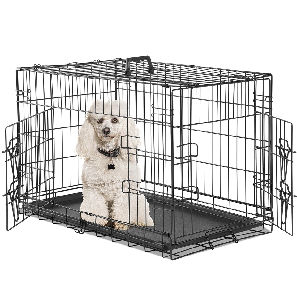 Клетка-конура для собак высокопрочная металлическая комнатная уличная конура ручка складная - Изображение 3 из 4