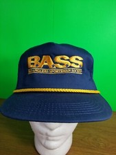 Vintage BASS Hat Bass Anglers Sportsman Society Snapback Made In USA. .(H1)