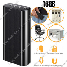 240 Hr Spy Mini MP3 Digital Voice Activated Recorder 16GB Audio Recording Device