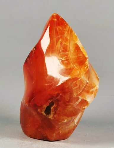 RARE Natural flame Red Carnelian agate Crystal Freeform from Madagascar - Picture 3 of 10