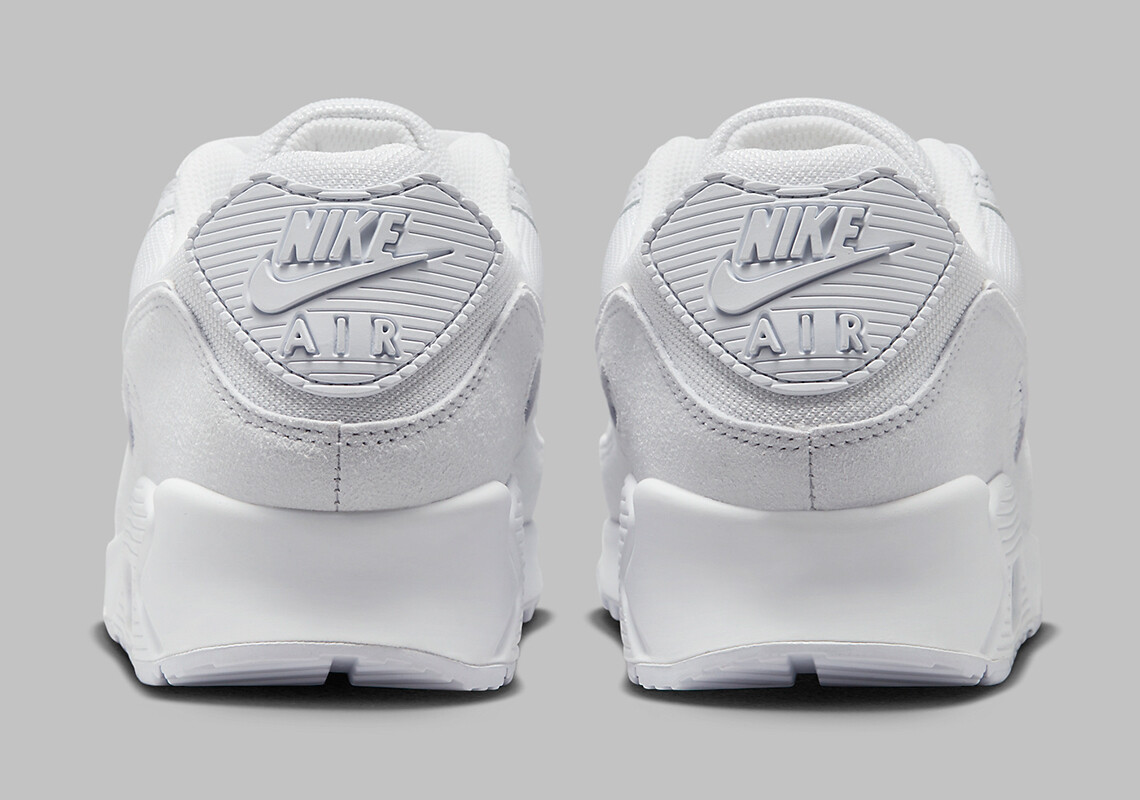 Nike Air Max 90 PRM 2023 Triple White Metallic Silver FJ4003