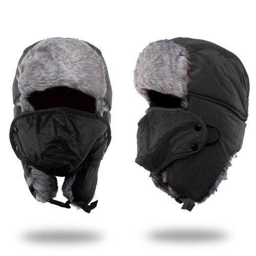 Hombres Invierno Lanza Pasamontañas Sombrero Trampero Nieve Esquí Cuello Máscara Facial Capucha Gorra Mujeres - Imagen 19 de 27