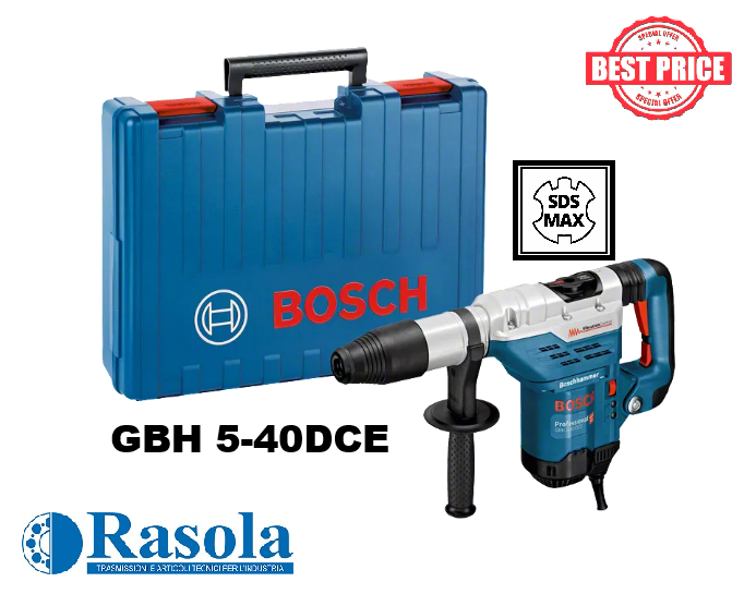 GBH 5-40 DCE MARTELLO PERFORATORE BOSCH PROFESSIONAL SDS MAX 8,8 JOULE 1150 WATT
