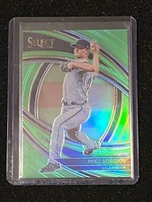 Mike Soroka 2020 Panini Select Premier Neon Green Prizm #d /99 Braves #117