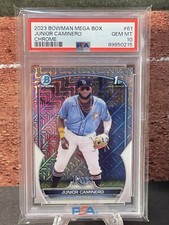 Junior Caminero 2023 Bowman Chrome 1st Mega Box Mojo (PSA 10) Tampa Bay Rays