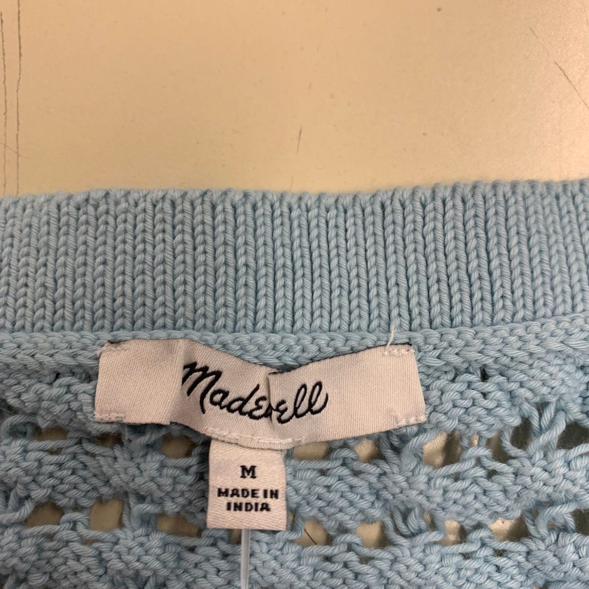 MADEWELL Crochet Cutaway Cover-Up Midi Dress Women's Size M Lighthouse ...
