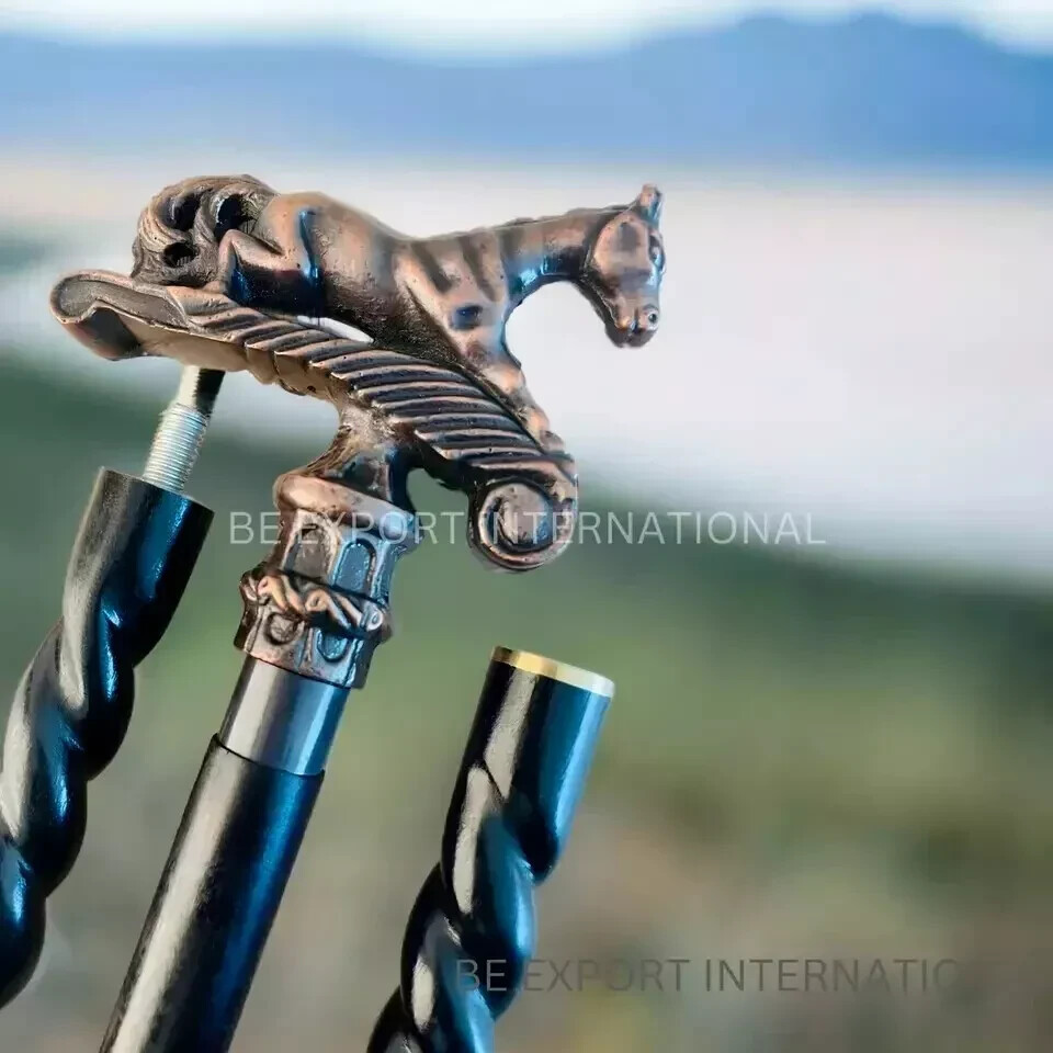 Solid Style Solid Brass Horse Head Handle ONLY Fo… - image 2