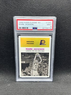 1998 Fleer Tradition Mark Jackson 135C /61 Classic '61 PSA 9 Pop 4 None Higher