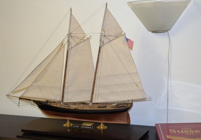 Revell Yacht USS America Set of Sails for Model 1 56 Sewed on CNC Machine for sale online
