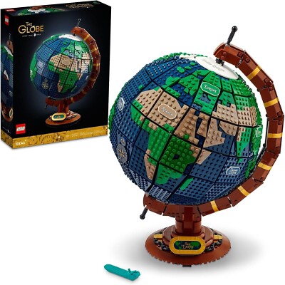 Ideas The Globe Building Set, Build and Display Model for Adults, Home Decor Gif