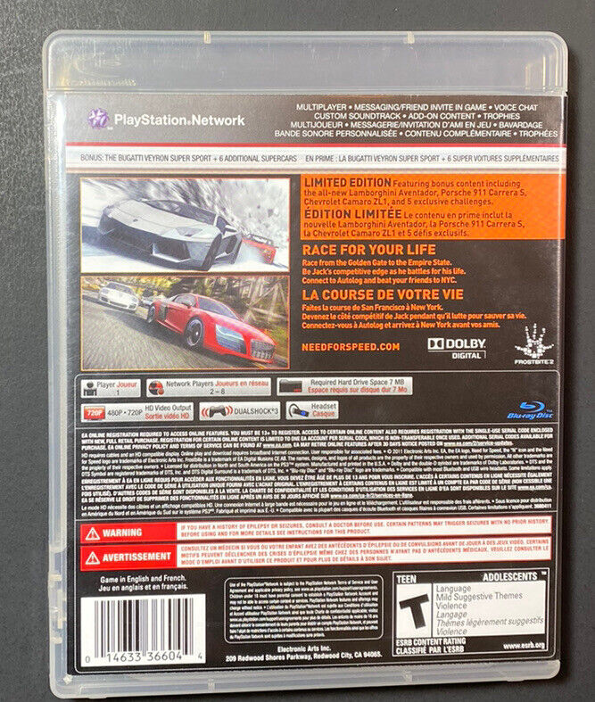 Jogo Need for Speed The Run Limited Edition - PS3 - Sebo dos Games - 10  anos!