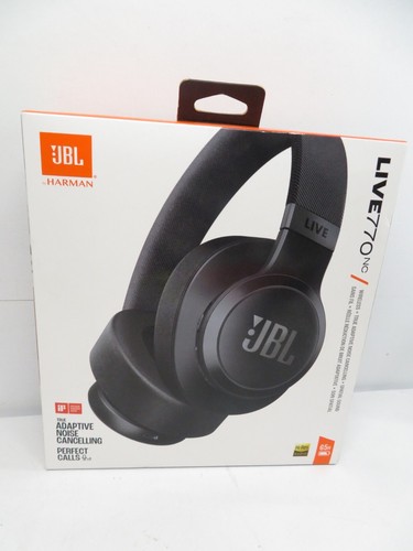 JBL Live 770NC Noise Cancelling Wireless Over-Ear Headphones - Black *