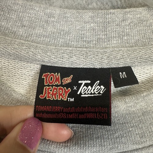 Tom And Jerry X Tealer Sweatshirt Womens M Long Sleeve Pullover Skater Grunge - Picture 9 of 13