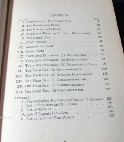 1915 Hardcover A SHORT HISTORY OF JAPAN Ernest Clement Fold-out Map - Picture 3 of 12