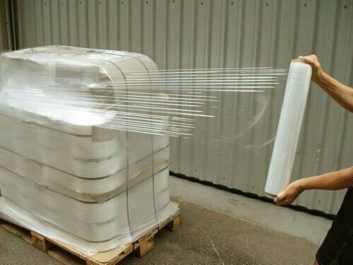 18" x 1500FT 80 Gauge Pallet Wrap Stretch Film Shrink Hand Wrap 1500' 4 Rolls - Picture 2 of 2