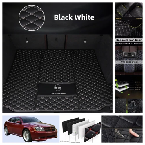 For Dodge Avenger 2007-2014 Car Floor Mats PU Leather Auto Liners Waterproof - Imagen 39 de 39