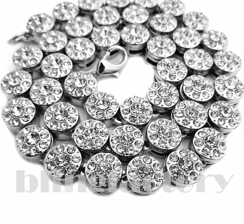 Hip HOP ORO Gesù Testa Ciondolo 16" 18" 20" Iced BAGUETTE Collana - Foto 5