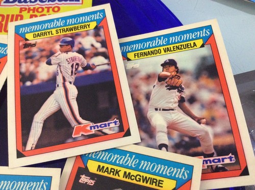 TOPPS BASEBALL CARDS KMART MEMORABLE MOMENTS SET + rub-down wrapper 33 PC - Picture 7 of 11