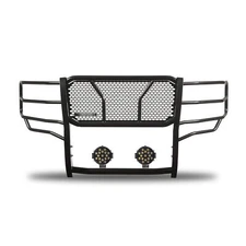 Black Horse RU-CHSI15-B-PLB Rugged-HD Grille Guard w/7.0" Blk LED for Silverado