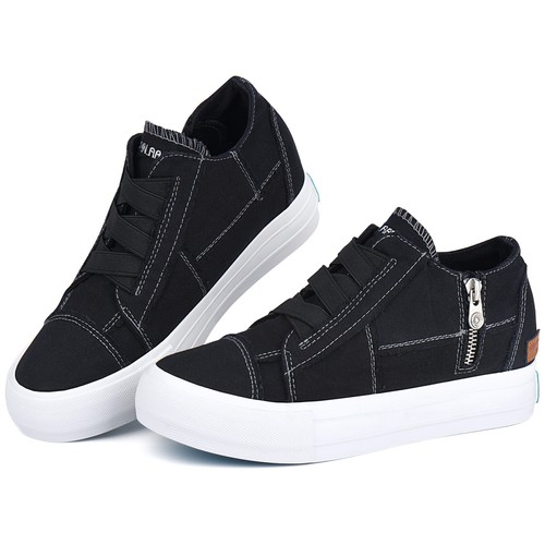 Women's Casual Shoes Slip On Canvas Sneakers Shoes Outdoor Drving Walking Shoes - Picture 17 of 129
