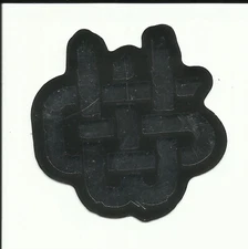 WYLD GEAR sticker 2" x 2"  Black & Silver