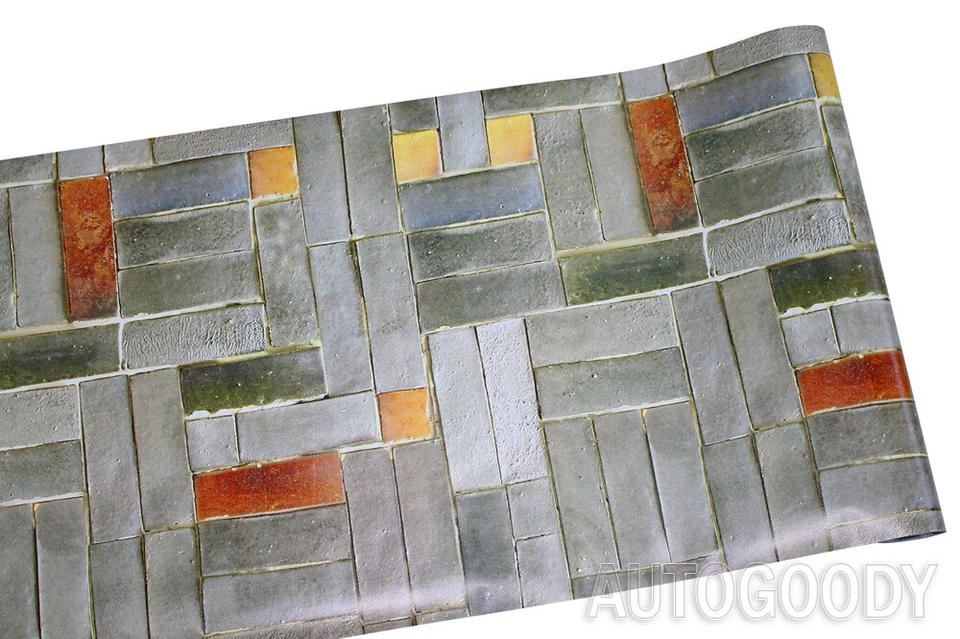 3ft x 50ft 3D Brick Stone Wallpaper Vinyl Film Sticker Faux VH 36" x 600" - Image 4 of 4