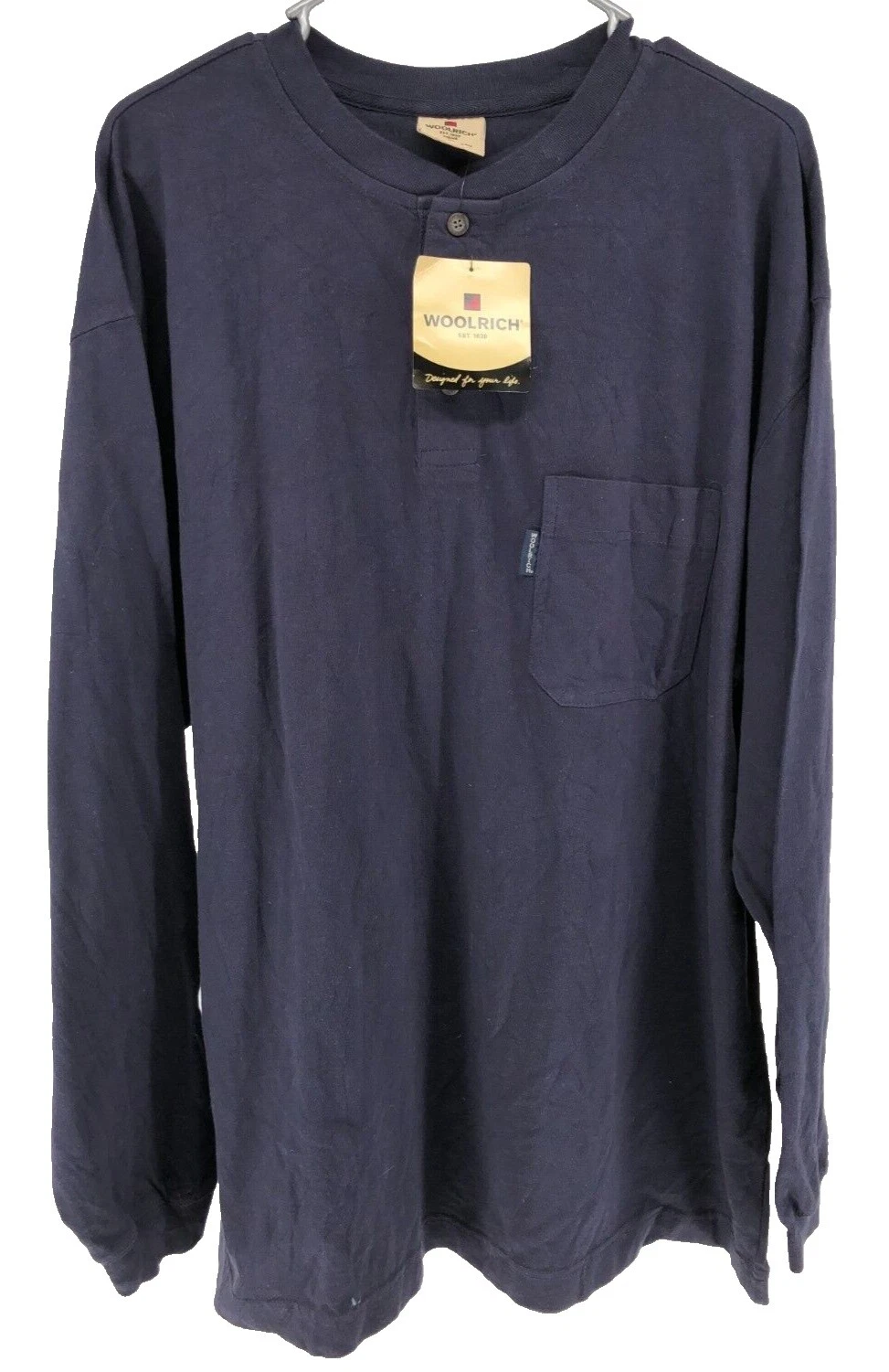 Woolrich Camisetas de manga larga de algodón para hombres