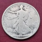 1916 D Walking Liberty Half Dollar 50c Circulated Full Date B80#52597