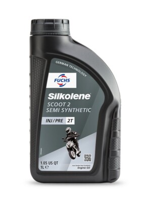 Silkolene Scoot 2 Super Semi-Synthetic Low Smoke 2 Stroke Scooter Engine Oil, 1L