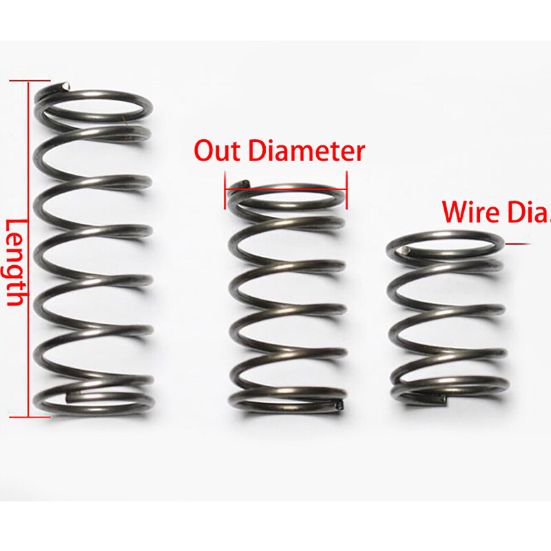 Spring Steel Small Compression Springs Wire Dia.0.3mm0.5mm OD 2mm10mm