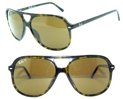 RAY BAN SUNGLASSES BROWN POLARIZED RB 2198 BILL EYEGLASSES 4125 CASE 4376 NEW