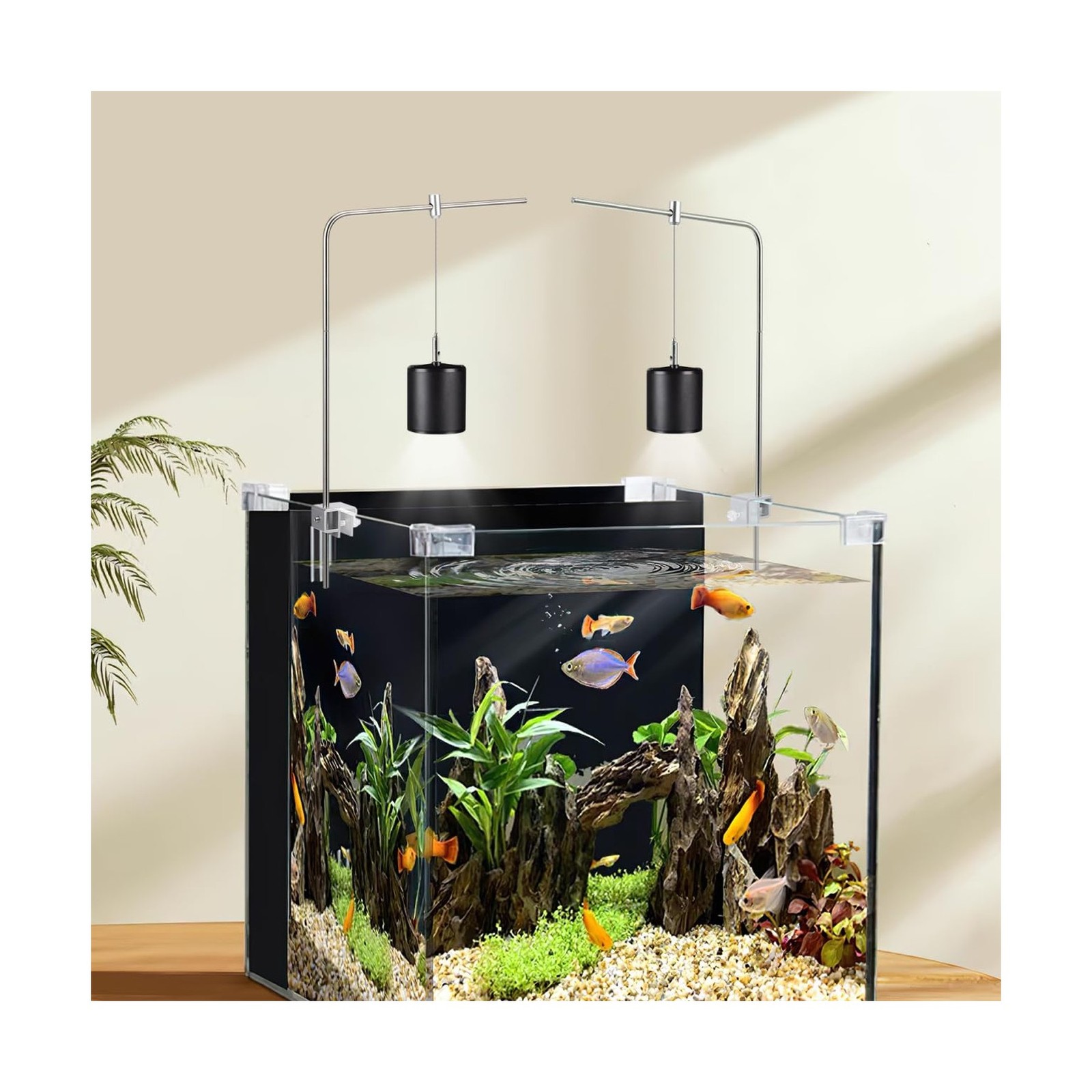 iplusmile Fish Tank Light Stand Kit, Aquarium Lighting Holder, Fish... Fast Ship