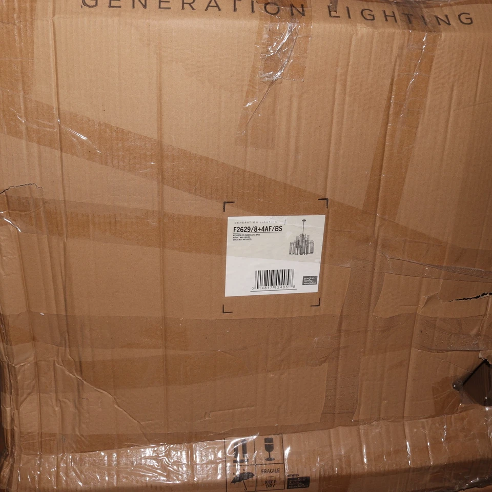 Lámpara de araña de vidrio Ethan Generation Lighting F2629/8+4AF/BS Foto 2 de 4