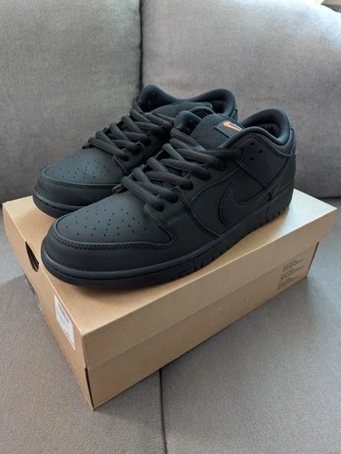 Nike SB Dunk Low Pro Triple Black schwarz Größe 46 US12 UK11 OVP NEU