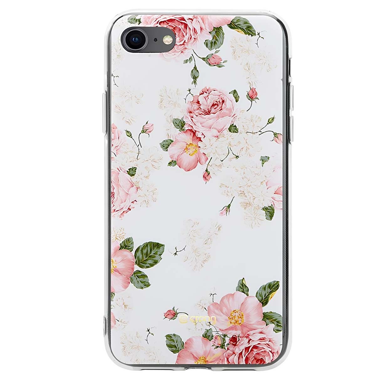 Coque iPhone SE 2020 Crong souple motif floral multicolore pour smartphone