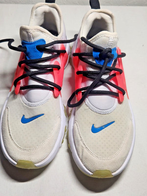 Nike React Presto GS Youth Size 7Y (W 8.5) White/Crimson/Blue Athletic Sneakers